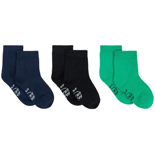 3-pack Socks Green/Navy/Black