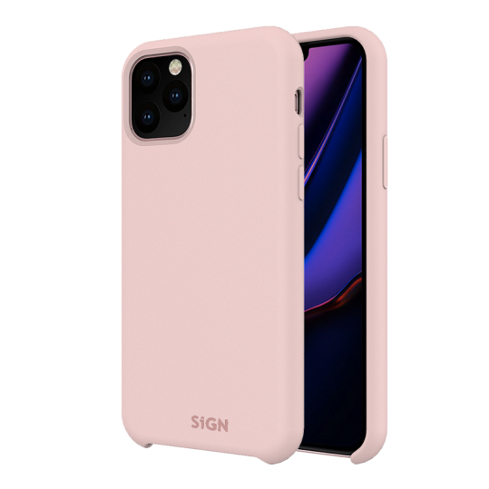 SiGN Liquid Silicone Deksel for iPhone 11 Pro - Rosa