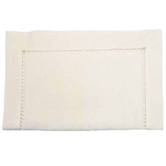Lovely Linen Crown Bordbrikke 40x50 Off-white