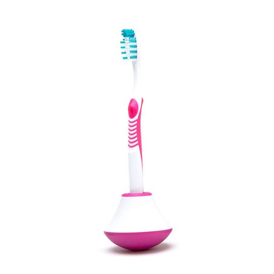Quirky Bobble Brush tannbørsteholder/timer, Rosa